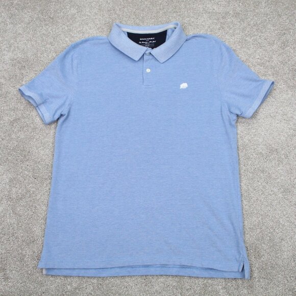 Banana Republic Other - Banana Republic Polo Shirt Adult XL Blue Short Sleeve Cotton Pullover
